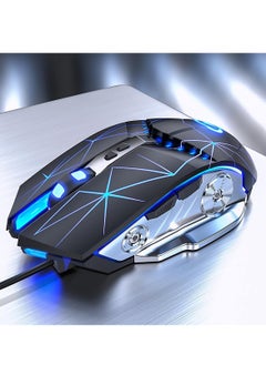 KASTWAVE Gaming Mouse USB Wired RGB Backlit Silent Click Gamer Mouse with 4 Adjustable DPI Up to 3200, Comfortable Grip Ergonomic Optical Gaming Mice for Laptop PC Gamer Computer  - Image 1