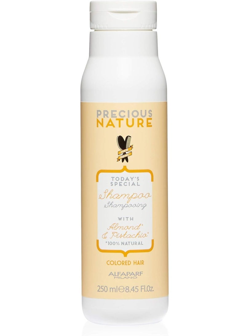 Alfaparf Milano Precious Nature Color Protection Hair Shampoo, Almond and Pistachio, 8.45 Fl Oz - Image 1