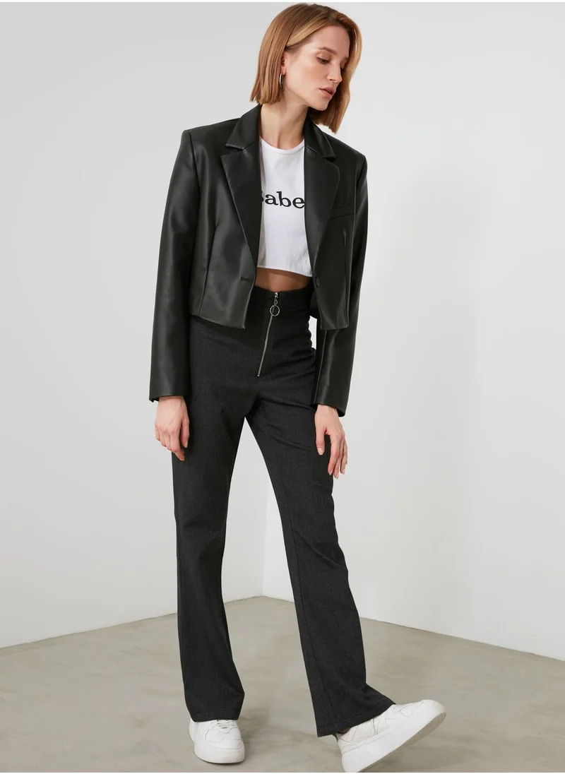 trendyol Zip Details Pants