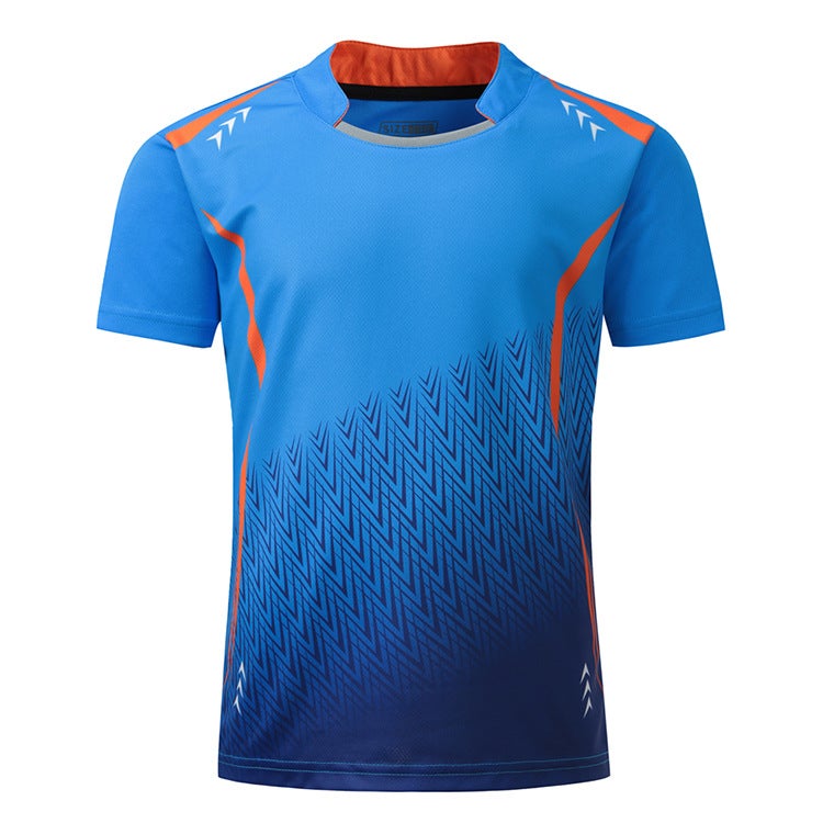 Generic Breathable Badminton Tee Quick-Dry Kids Adults Sky Blue (single coat, without pants)