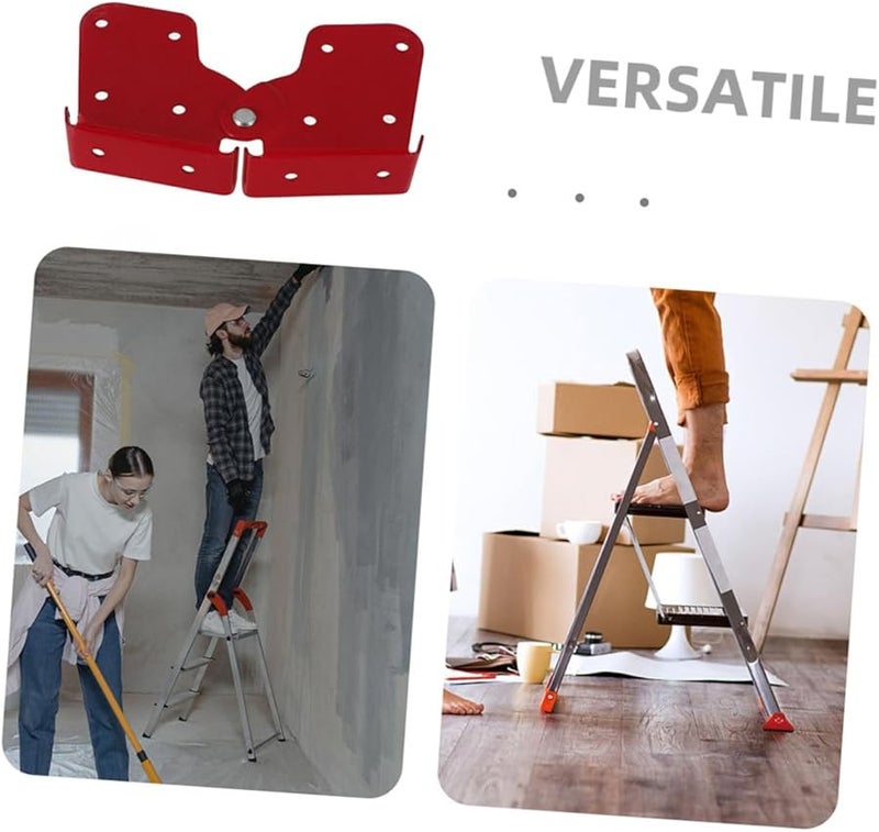 2Pcs Attic Ladder Hinge Replacement Kit with Anti Slip Screws for Home Engineering Use - Image 3
