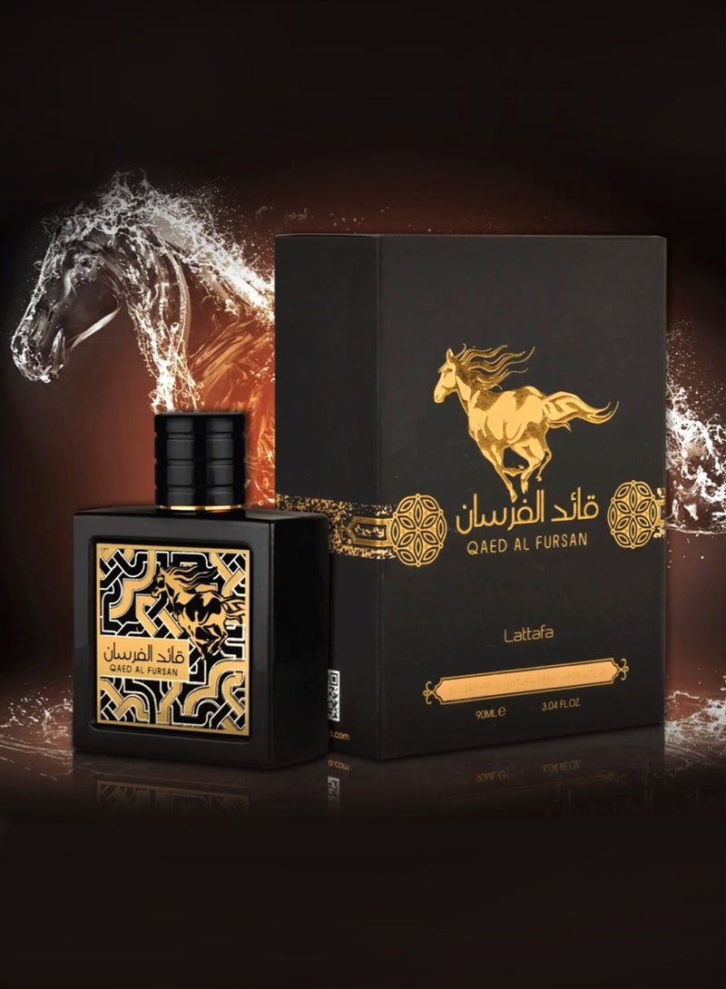 Lattafa Qaed Al Fursan Oud Perfume for Men 90ml | Long Lasting Perfume with Oriental, Amber, Jasmine & Cedar Notes | Eau De Perfume for Men - Image 1