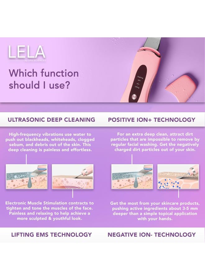 SPA SCIENCES سبا ساينسز - ليلّا - ملعقة وجه 4 في 1 لتنظيف عميق، استخراج المسام، حقن السيروم، مكافحة الشيخوخة ونحت الوجه - Image 5