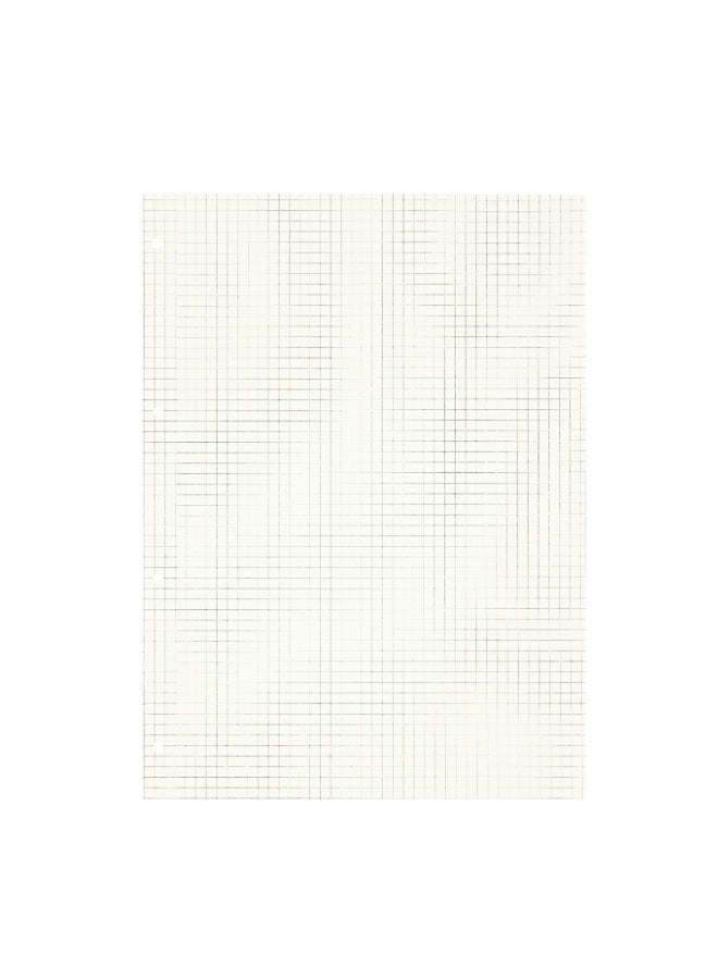 Zelten 2 Pack A4 90 Sheets/180 Pages Squared Loose Leaf Punched Paper Refills Paper for 4 Hole Binder Personal Organizer Diary Notebook Refillable Planner - Image 2