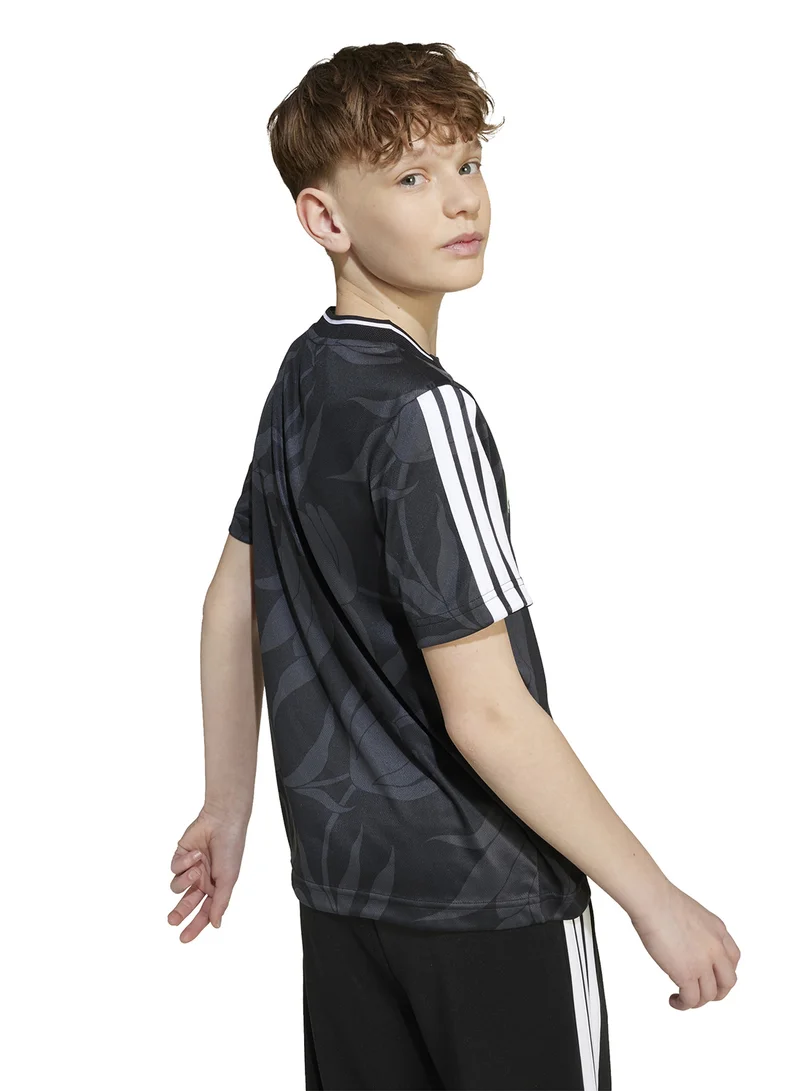 Adidas Youth House Of Tiro Allover-Printed T-Shirt