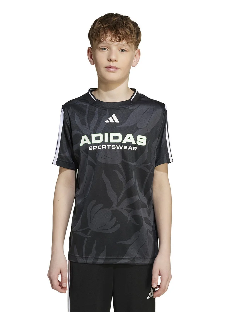 Adidas Youth House Of Tiro Allover-Printed T-Shirt