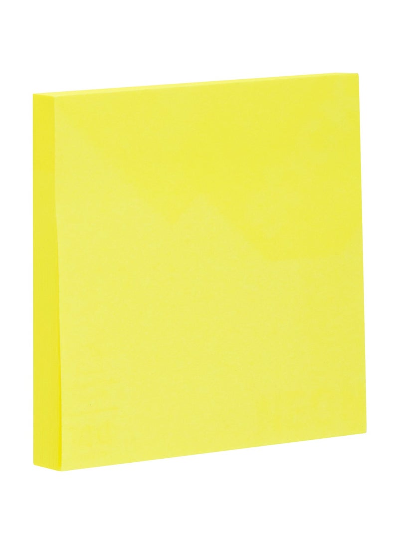 Deli ملاحظات لاصقة دلي EA02302، ورق 75 جرام، 76×76 مم، أصفر فوسفوري، برتقالي، أخضر، 100 ورقة، ألوان نيون، لاصق قوي، قابل لإعادة التمركز، ترميز الألوان ومشاركة الأفكار - Image 2