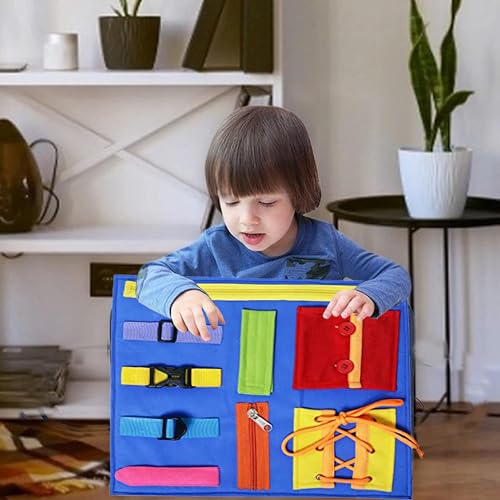 Toodles Early Learnings Zipping & Unzipping Toy for Kid's Skill Development | Learning Bag with Buckles | Zippers & Snaps - Kids Toy Gift for 2 to 5 Year Old Kids | Multicolor (Pack of 1) - Image 4