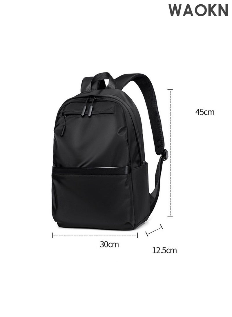 WAOKN Laptop Backpack  , Travel Backpacks for Men Women  , Work Backpack College School Backpacks , Fits 15.6 Inch Laptop Computer Backpack  , Bookbag Gift , large-capacity backpack , wear-resistant , unisex , (black) . - Image 5