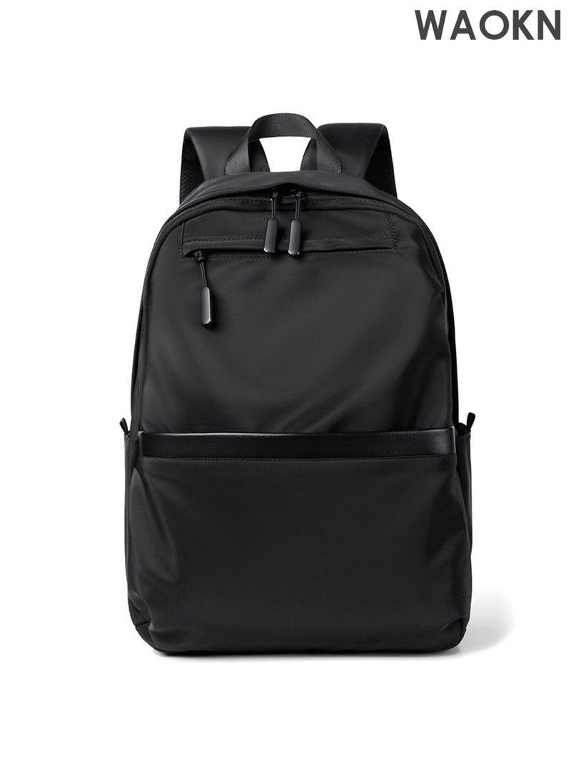 WAOKN Laptop Backpack  , Travel Backpacks for Men Women  , Work Backpack College School Backpacks , Fits 15.6 Inch Laptop Computer Backpack  , Bookbag Gift , large-capacity backpack , wear-resistant , unisex , (black) . - Image 2