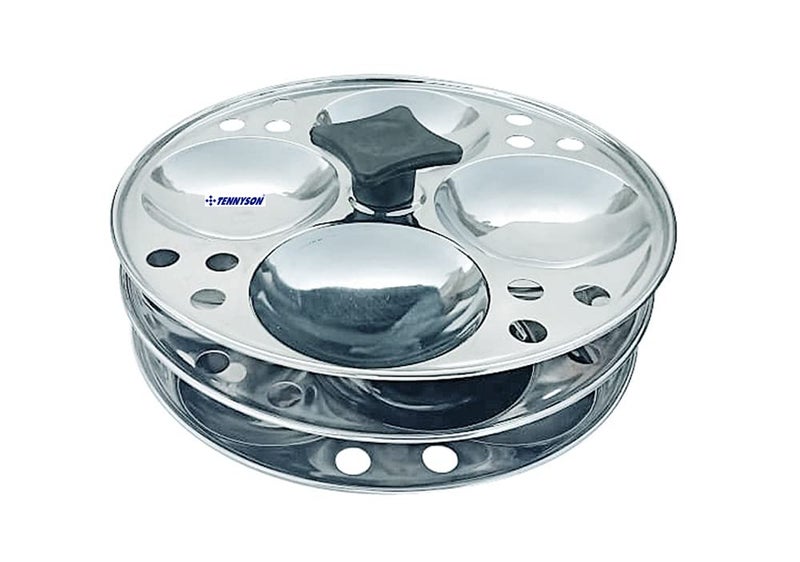 TENNYSON TENNYSON IDLI Maker Delight Plus 3 Plate Special Thick Gauge Extra DEEP Plates 3 Plates 12 IDLIES NO Joint - Image 5