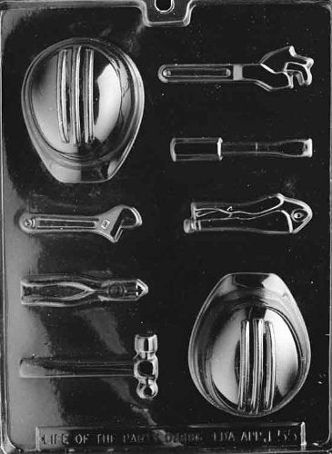 Life of the Party Life of the Party J055 Hard Hat  Tools Chocolate Candy Mold with Molding Instructions 