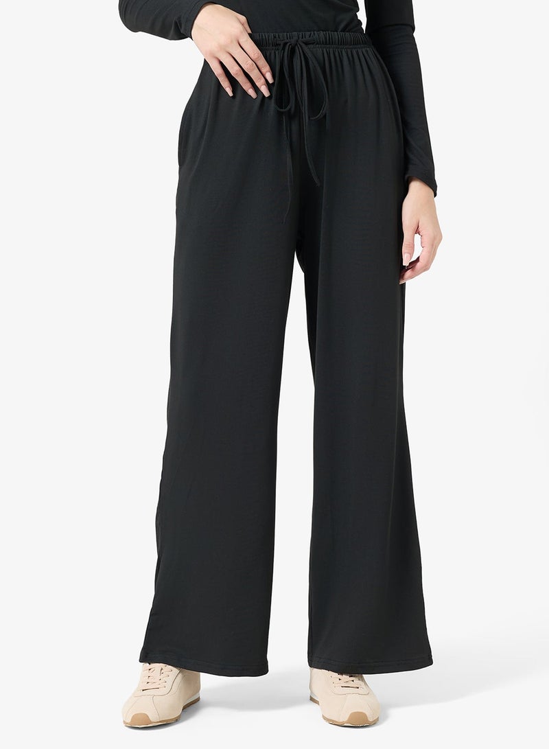 Ginger Basics Soft Viscose V Neck Slim Fit T-shirt & Straight Fit Pant Lounge Set - Image 5