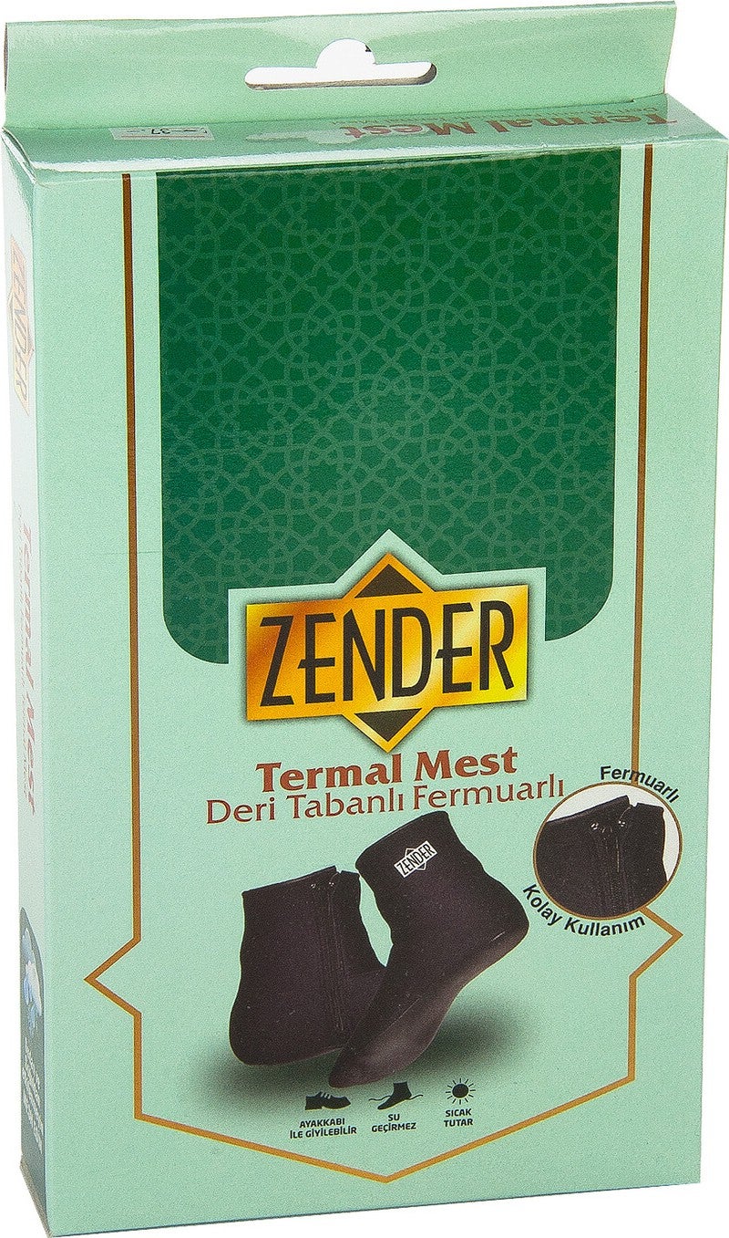 İhvan Online Leather Based Thermal Mest - Faux Leather - Zippered  - Image 4