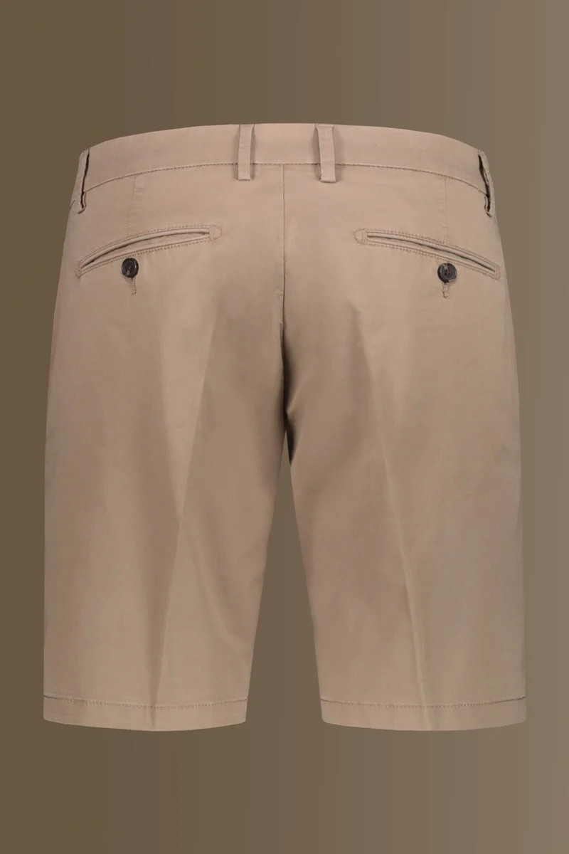 Doppelganger Brown Classic bermuda twill stretch construction - Taupe for Men | Best Price UAE
