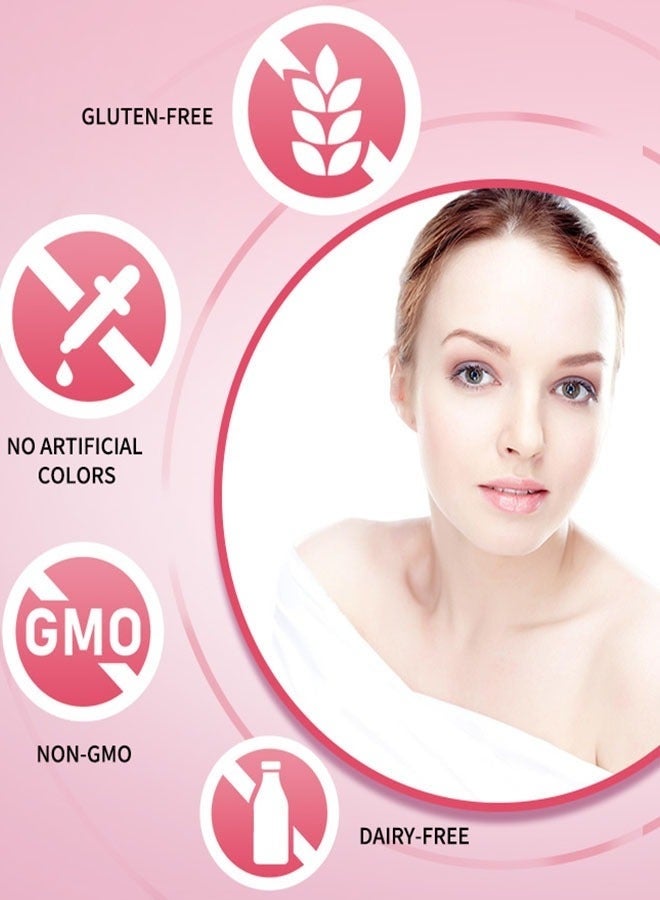 دهاب كبسولات الكولاجين الجلوتاثيون 30000 ملغ 60 كبسولة مكمل تبييض فعال مضاد للأكسدة مضاد للشيخوخة - Image 5