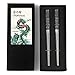 Hagary Hagary Dragon Chopsticks Metal Reusable Designed In Korea Japanese Style Stainless Steel 316 18/10 Non-Slip 2 Pairs - Image 2