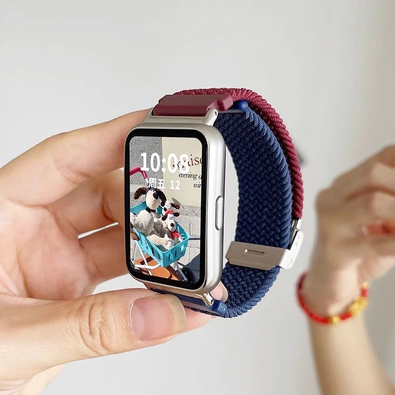 Bluejw Nylon Woven Replacement Watch Band Strap for Huawei Watch Fit 2 - Fashionable Bracelet - Image 3