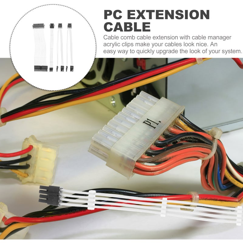 📱 تمديد PCIe لمزود الكمبيوتر 2 قطعة باللون الأبيض - Image 3