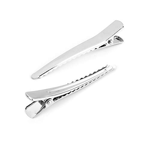 Bekith 200 Pack 2.36 inches Hair Clips, Metal Alligator Teeth Prongs Clips Holders Hairdressing Salon Hair Grip - Image 4