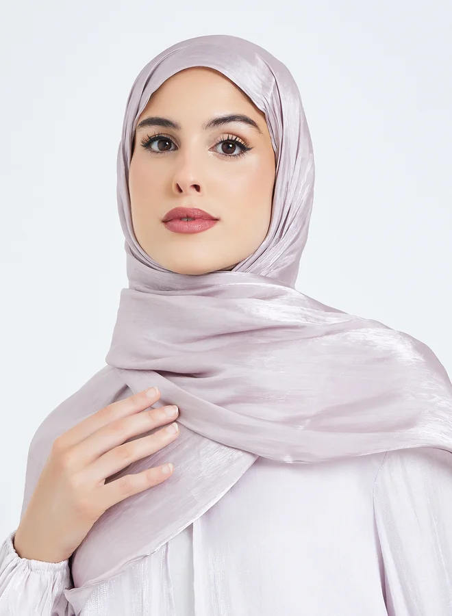 Lilac Shimmer Look Hijab