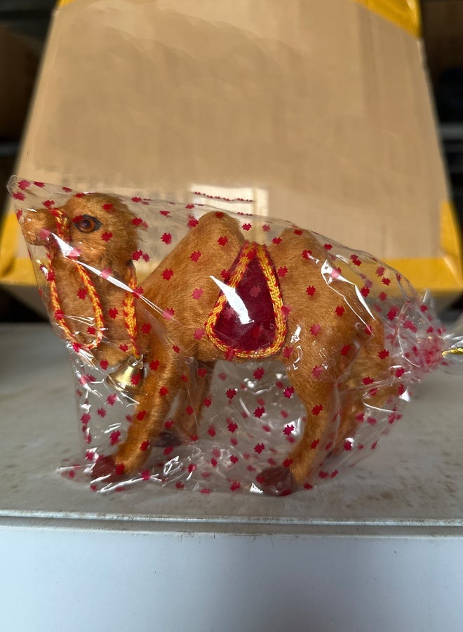 الضفدع الحقيقي تمثال جمل عربي واقعي - لعبة حيوانات برية أصلية ودقيقة التفاصيل للتعليم واللعب الممتع - مثالية للأولاد والبنات من سن 3 سنوات فما فوق، متعددة الألوان - Image 2