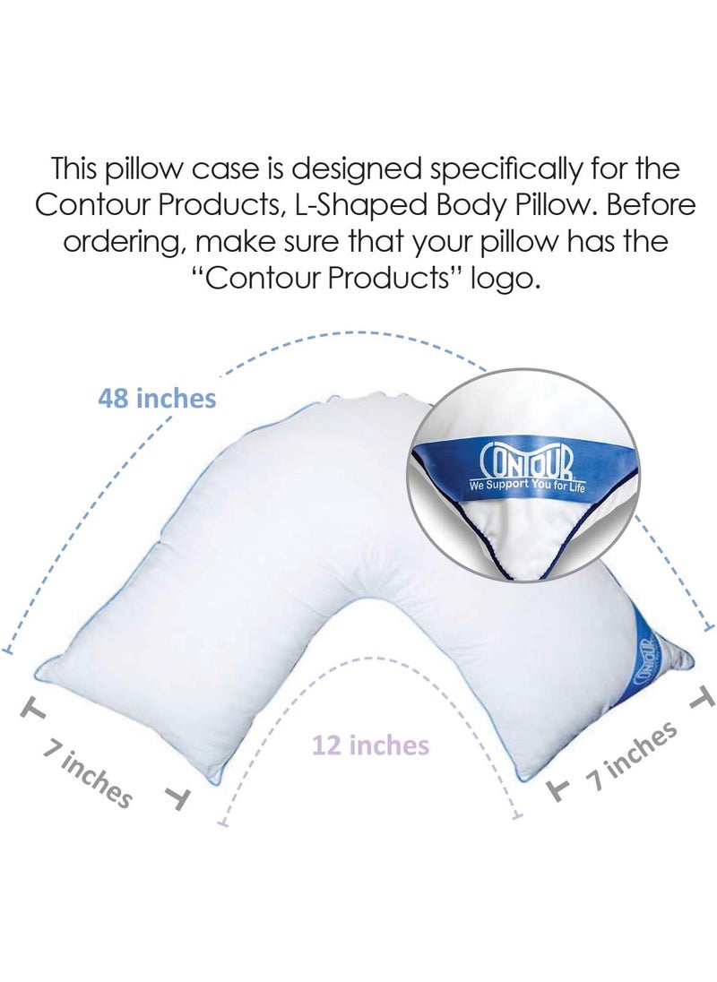 Contour Contour Products L Pillow Case Navy Made Specifically for The Contour Products LShaped Body Pillow  - Image 2