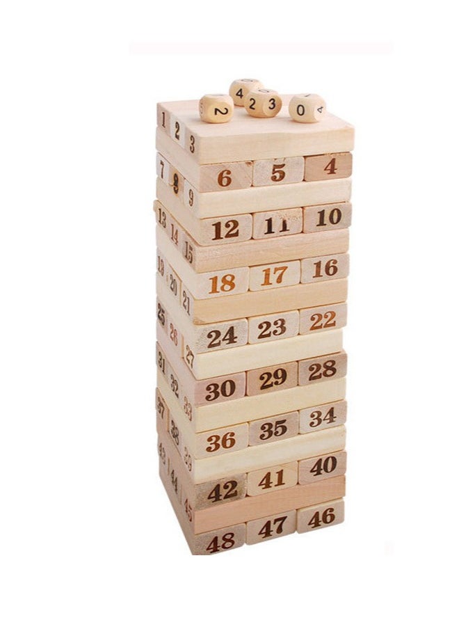 54-Piece Classic Jenga Block Stacking Game - Premium Solid Wood Blocks, Perfect for Family Game Night, Parties, and Social Gatherings - Includes Portable Carrying Case, Fun and Challenging Game for Indoor and Outdoor Use ﻿  - Image 1