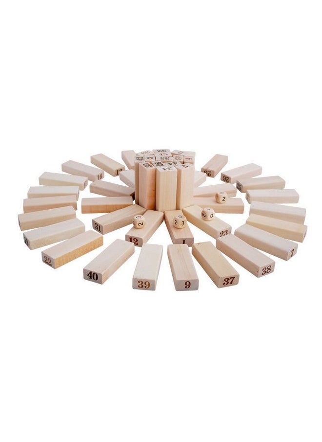 54-Piece Classic Jenga Block Stacking Game - Premium Solid Wood Blocks, Perfect for Family Game Night, Parties, and Social Gatherings - Includes Portable Carrying Case, Fun and Challenging Game for Indoor and Outdoor Use ﻿  - Image 2