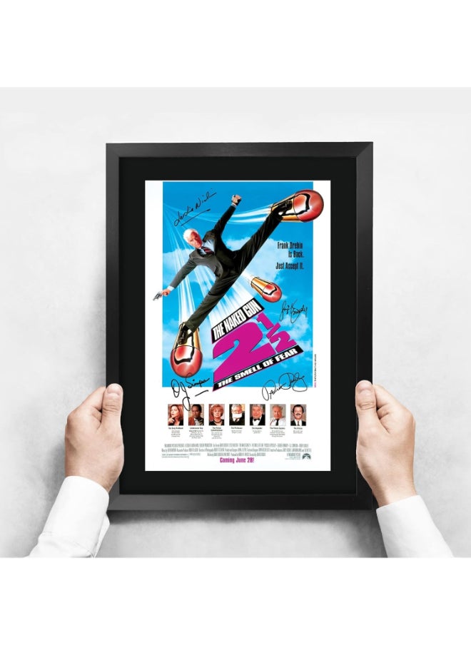 HWC Trading HWC Trading Naked Gun 2 Leslie Nielsen 16 x 12 inch Framed Gifts Printed Poster Signed Autograph Picture for Movie Memorabilia Fans - 16" x 12" Framed  - Image 3