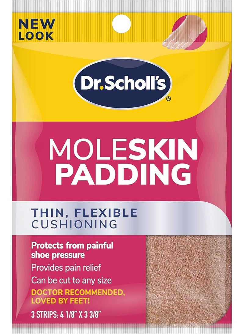 Dr. Scholl's Moleskin Padding 3 Strips Can Be Cut to Any Size - Image 1