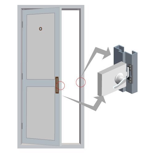 Visionis VIS-EL100-FSE 770lbs Stainless Steel Electric Door Strike Lock for Wood and Metal Doors 12V Fail Secure Normally Open - Image 5