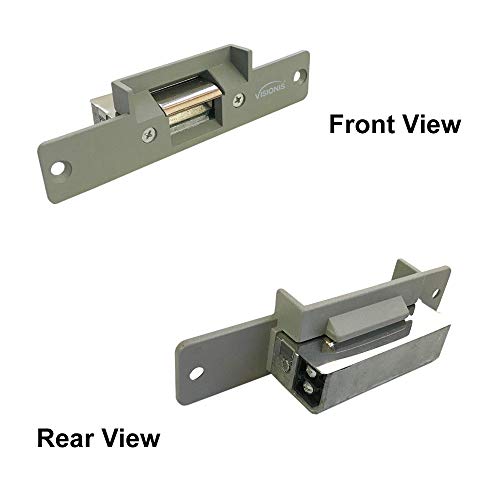 Visionis VIS-EL100-FSE 770lbs Stainless Steel Electric Door Strike Lock for Wood and Metal Doors 12V Fail Secure Normally Open - Image 3