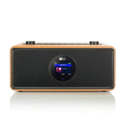O OCEAN DIGITAL راديو إنترنت رقمي أوشن WR-860 FM مع مكبرات صوت ستيريو، ساعة منبه، مؤقت نوم، خط خارجي، مدخل AUX، تخفيف التوتر، الاسترخاء ومساعد النوم، شاشة ملونة 2.4" - Image 2