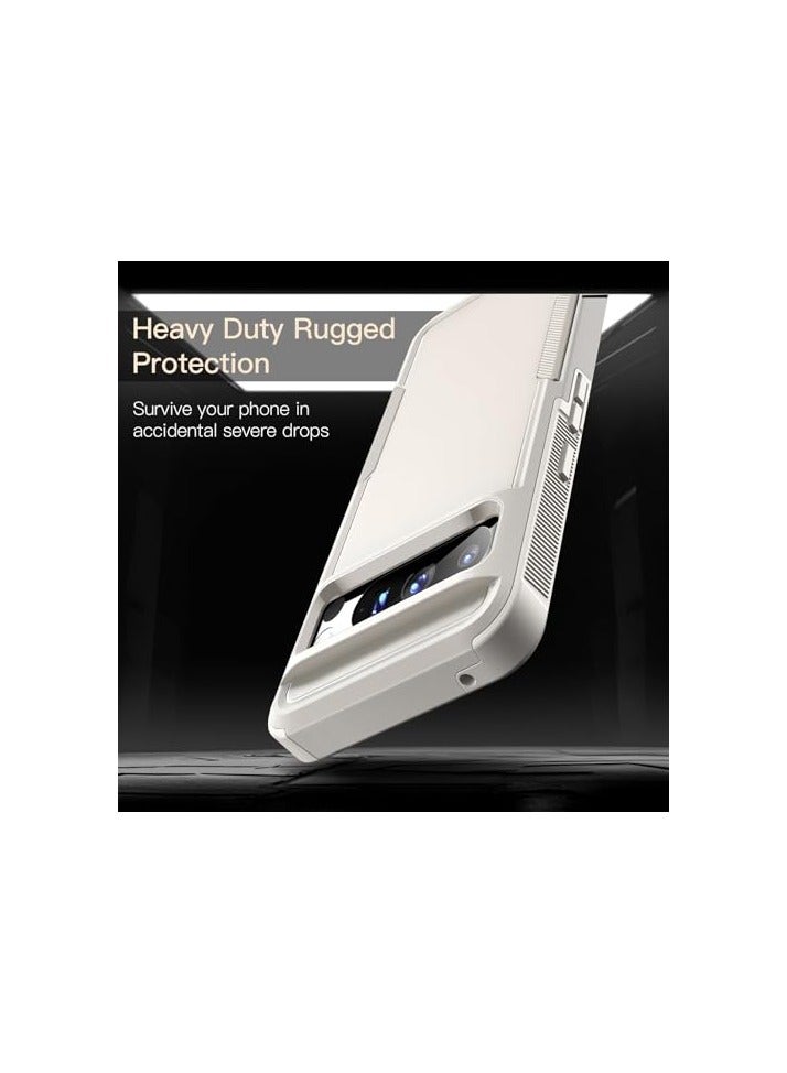 JETech Case for Google Pixel 8 Pro 6.7-Inch 2023, Heavy Duty Dual-Layer Protection, Rugged Tough Shockproof Phone Cover with Matte Design (Porcelain) - Image 3