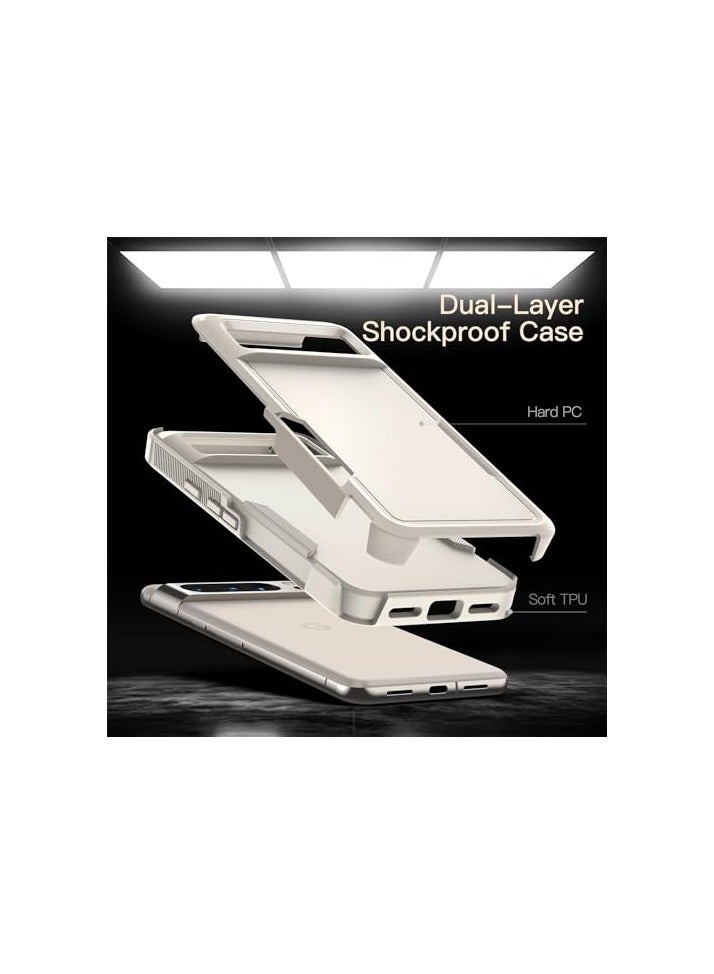 JETech Case for Google Pixel 8 Pro 6.7-Inch 2023, Heavy Duty Dual-Layer Protection, Rugged Tough Shockproof Phone Cover with Matte Design (Porcelain) - Image 4