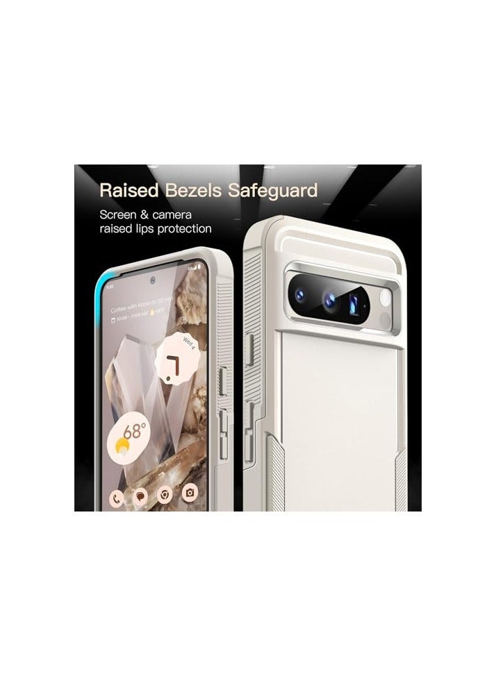 JETech Case for Google Pixel 8 Pro 6.7-Inch 2023, Heavy Duty Dual-Layer Protection, Rugged Tough Shockproof Phone Cover with Matte Design (Porcelain) - Image 5