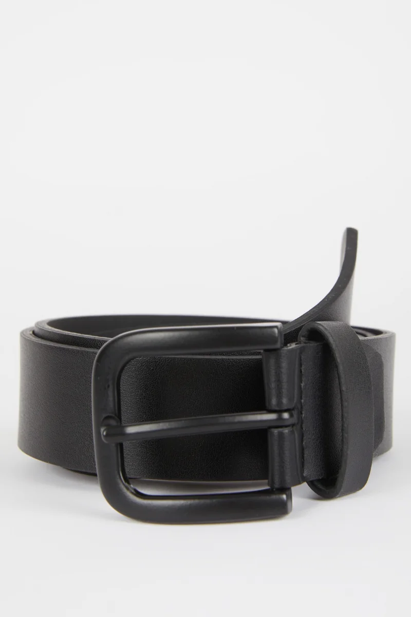 Defacto Men's Faux Leather Belt