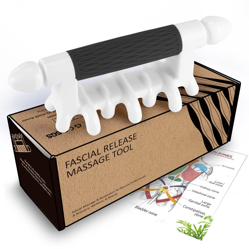 Fascia Massage Tool Myofascial Release Blaster Tools for AntiCellulite Skin Soothing Lymphatic Drainage Trigger Point Deep Tissue NeckShoulderLower BackPsoasThighsButt Full BodyBlack