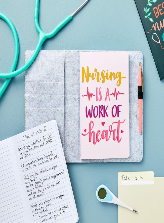 Juvale Nurse Notebook Set - 8-Pack A5 (5 x 8 In), 80 Lined Pages, Assorted Pink, Purple & Green - Medical Student Notebook Pack for Work - Image 3