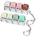 DEARIDAP 2 PCS Keyboard Fidget 4in1 Keyboard Button Clicker Keychain Push Bubble Sensory Fidget Keychains for Kids Adults to Relief Pass Time Pink Yellow White Green - Image 2