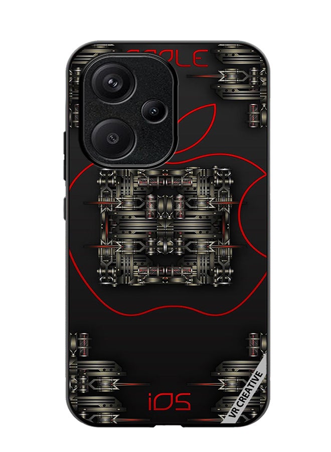 VR CREATIVE Protective Case Cover For Xiaomi Redmi 13R Design Apple Ios Design Multicolour - Image 1