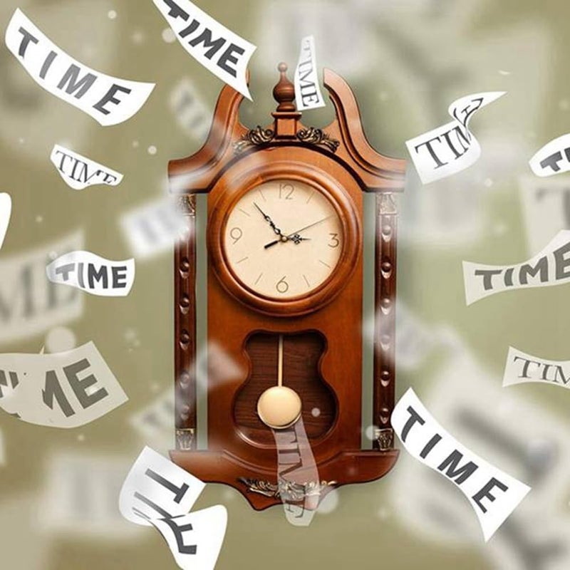 Crystal pendulum trigger clock movement with ringtone melody mechanical components clock kit three pairs of hands black - Image 5