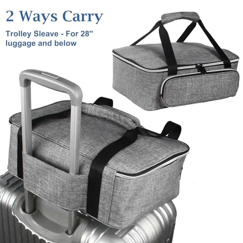 LOPASA Carrying Case for Cricut Joy Xtra, Tote Bag for Extra Machine Storage, Dust Cover, and Travel Carry, Xtra Accessories Bundles Organization and Protection, Store Various Supplies(Grey) - Image 3