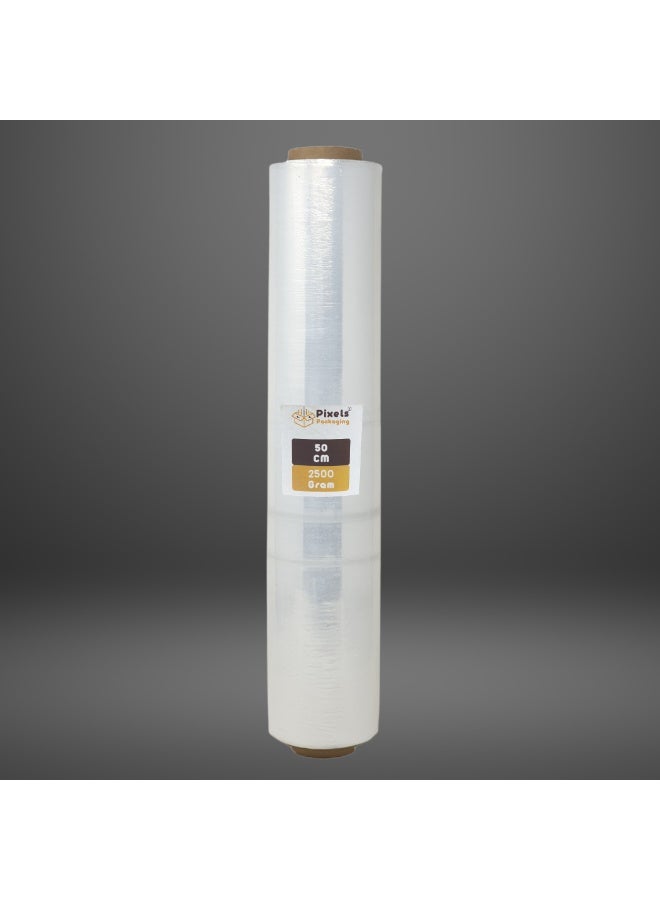 بكسل التغليف لفة رول تغليف شفاف قابل للتمدد 2.5 كجم من بكسل التغليف, متينة وقوية ذاتية اللصق ومقاومة للماء - Image 1
