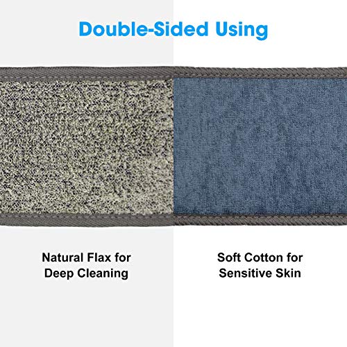 METLUCK Loofah Back Scrubber, 50 Inch Extra Long Natural Flax Exfoliating Back Scrubber for Shower for Men Women, Deep Clean & Invigorate Your Skin - Image 4