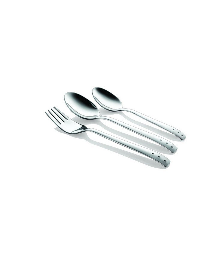 SHAPES Triple Dot Premium Silver Stainless Steel Cutlery Set - 18 Pieces with Gift Box| Rust-Resistant, Dishwasher Safe, Elegant Design | Ideal for Home and Restaurant Use, Perfect for Family Meals - Image 2