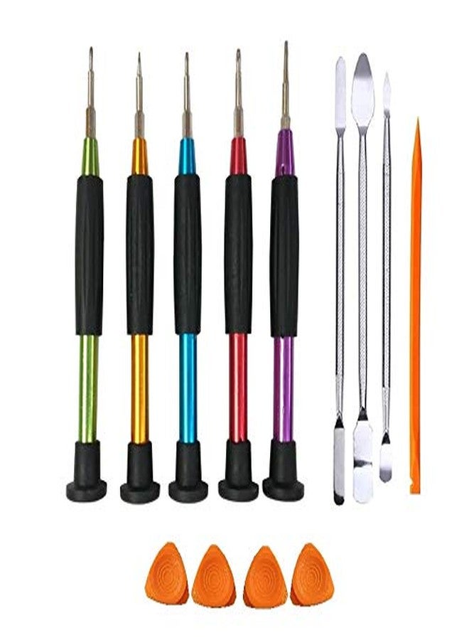 Wroughton 5 Metal Precision Screwdriver Set for Mobile Repairing With 4 Mobile Opener, 1 Fiber Plastic Stick Spudger and 3 Stainless Steel Metal Openers - Image 1