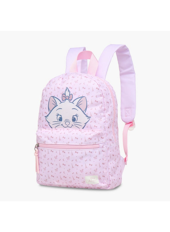 Disney Girls Marie Print School Backpack with Adjustable Shoulder Straps - 31x24x10 cms - Image 2