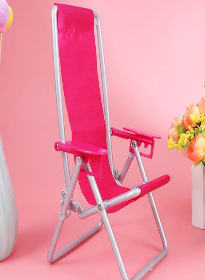 Vaguelly 3pcs Miniature Beach Chair Dolls House Furniture Highly Simulated Lounge Chairs for Decoration Miniature Beach Chair Models for Dollhouses and Ornaments - Image 3